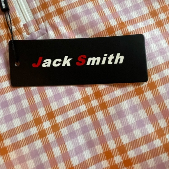 Jack Smith golf shirt, Size Large multi color with front zipper and long sleeves - Picture 4 of 9
